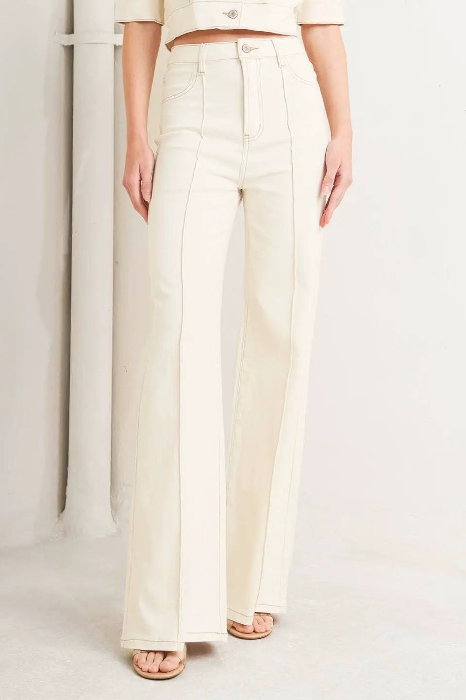 Free Market The Clean Slate Twill Pants: Ecru - Pants