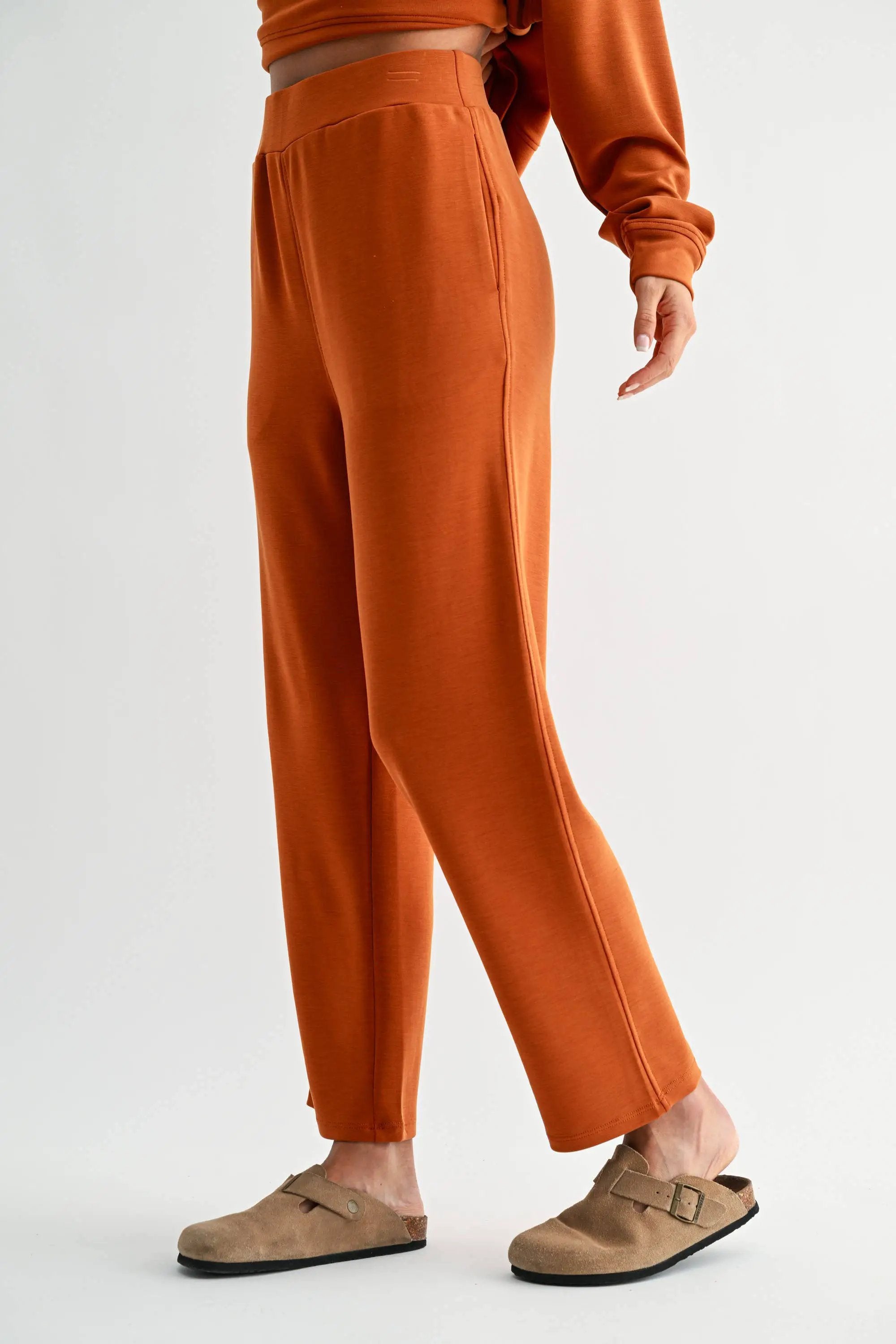 Mono B Mono B - Laguna Soft Drape Cropped Pants - Trousers Mono B - Laguna Soft Drape Cropped Pants