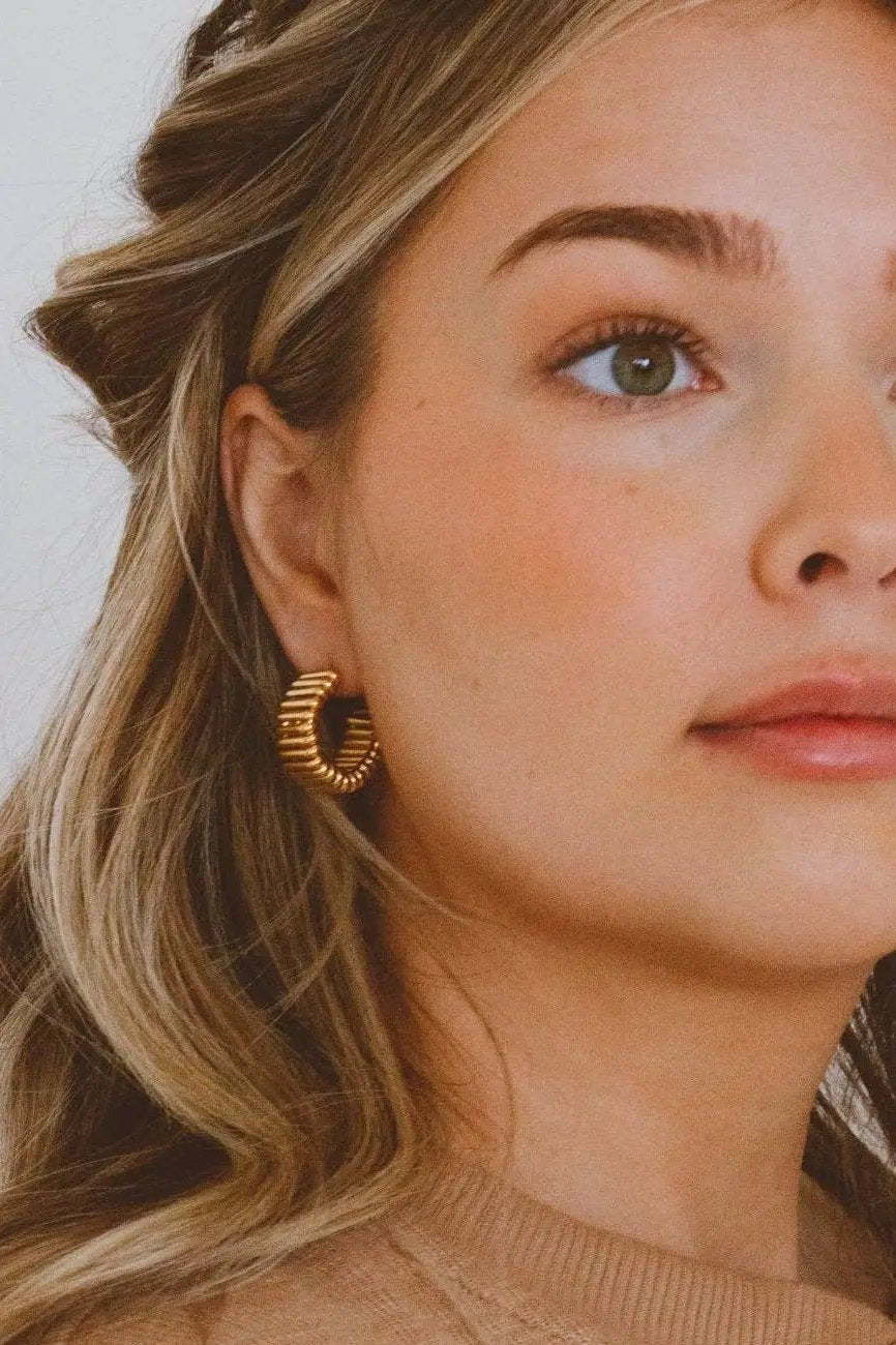 Shop ANDi Trendsetter Hoops - Hypoallergenic 925 with 14K Gold Electroplating - Earrings