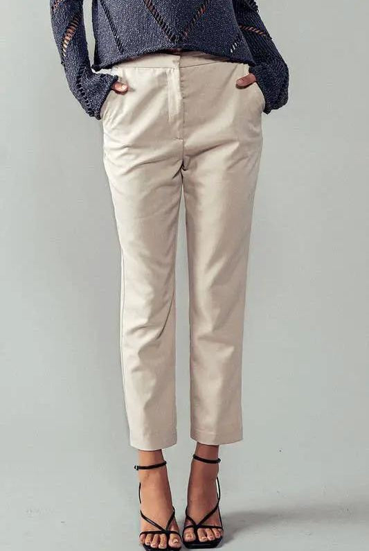 Urban Daizy Metro Chic Cropped Trousers - Trousers