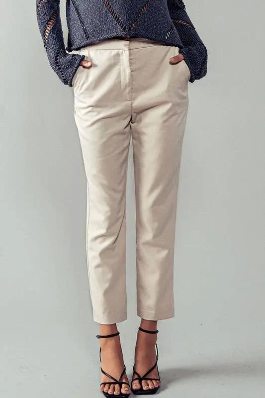 Urban Daizy Metro Chic Cropped Trousers - Trousers