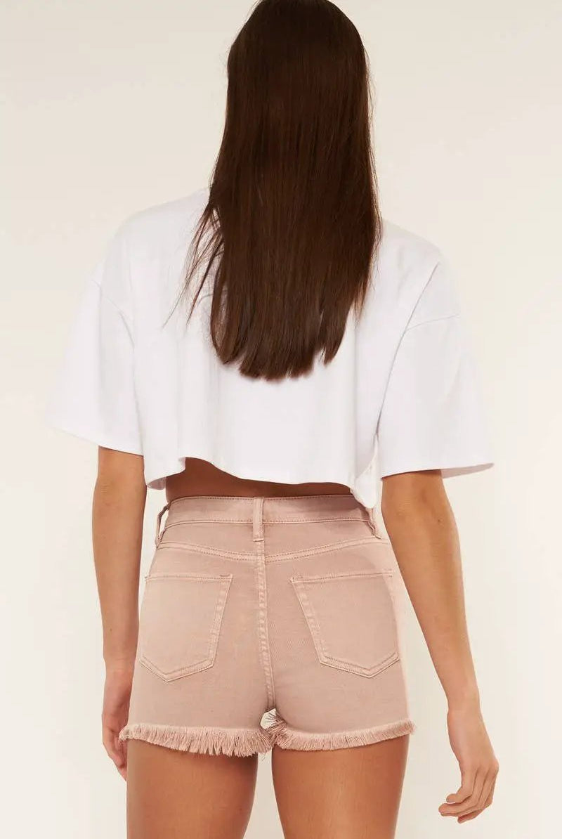 Nature Denim The Blush Rush High Rise Denim Shorts - Shorts shorts