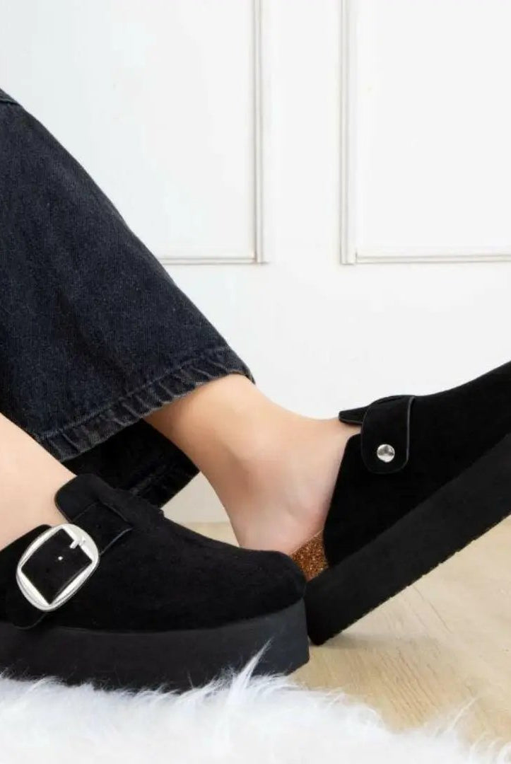 Maker's Fashion Now Jasmine Slip On Platform Clog - Sandals