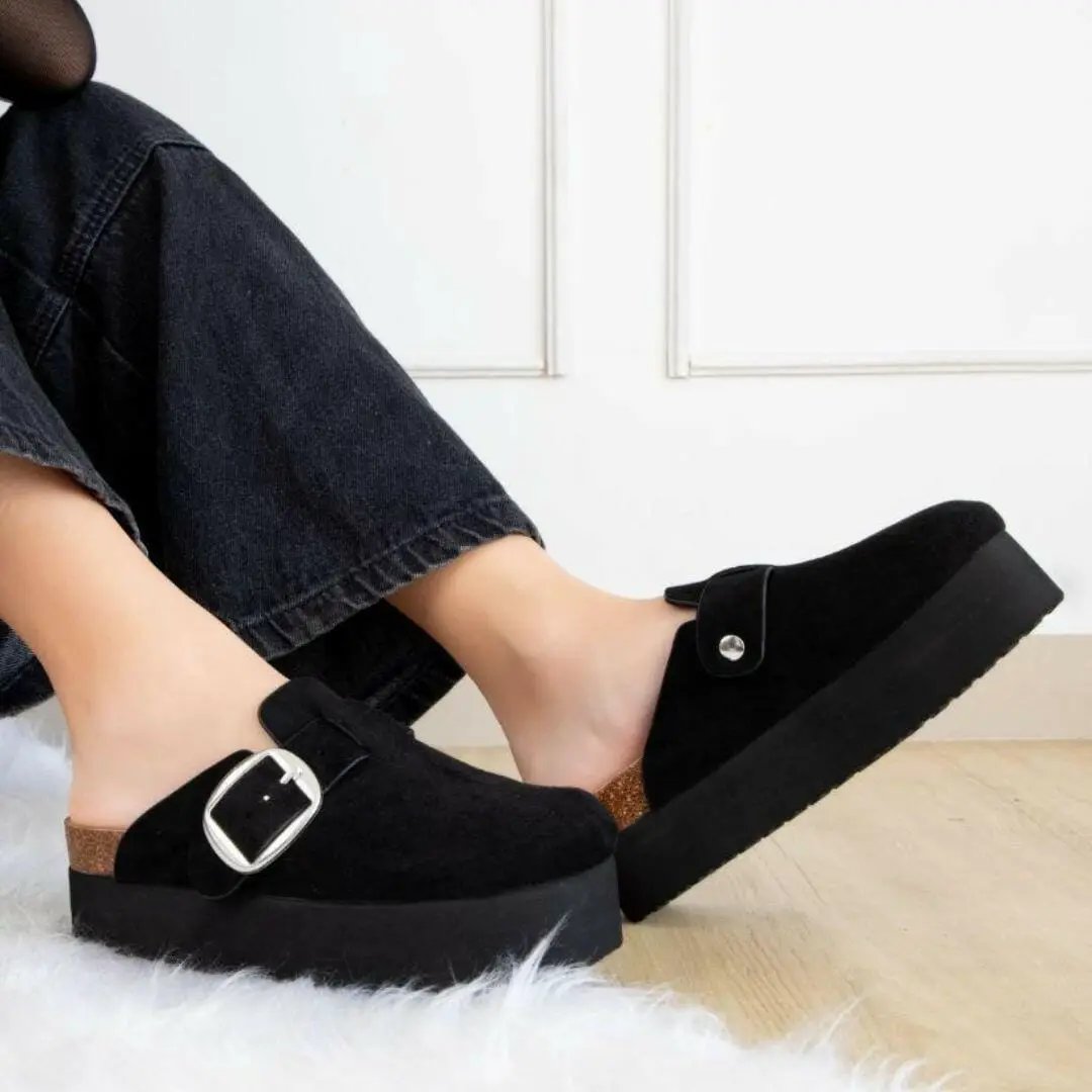 Maker's Fashion Now Jasmine Slip On Platform Clog - Sandals