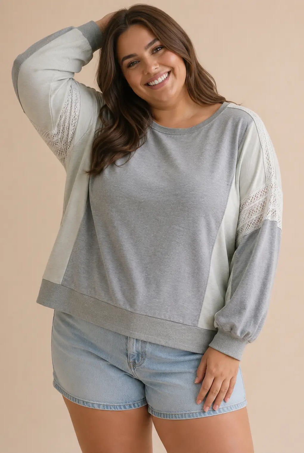 Haptics The Lacewood Lounge Terry Knit Pullover - CURVY - Sweatshirts