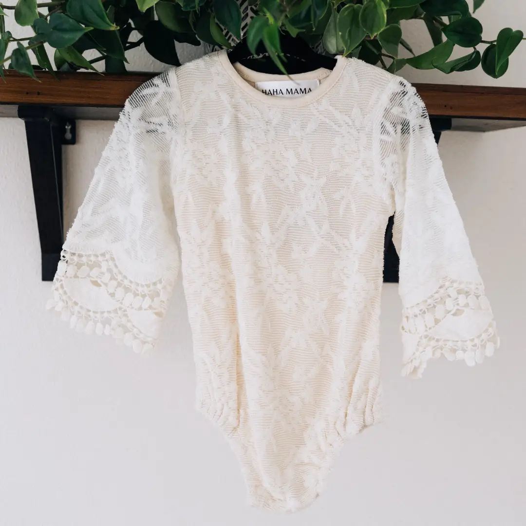 HAHA MAMA Clothing Ivory Lace Mommy & Me Dress - Infant - Baby & Children's Dresses