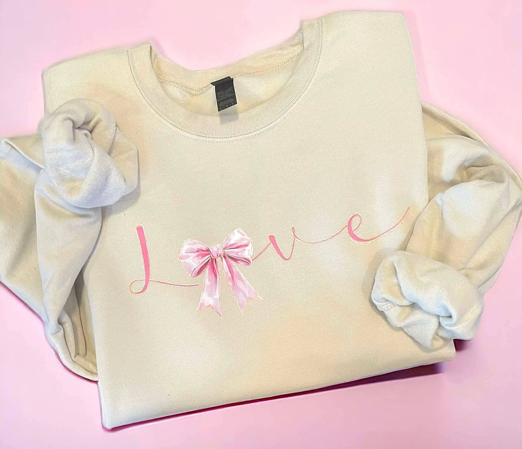 Lasting Impressions CT Sand Love Bow Sweatshirt - Sweatshirts