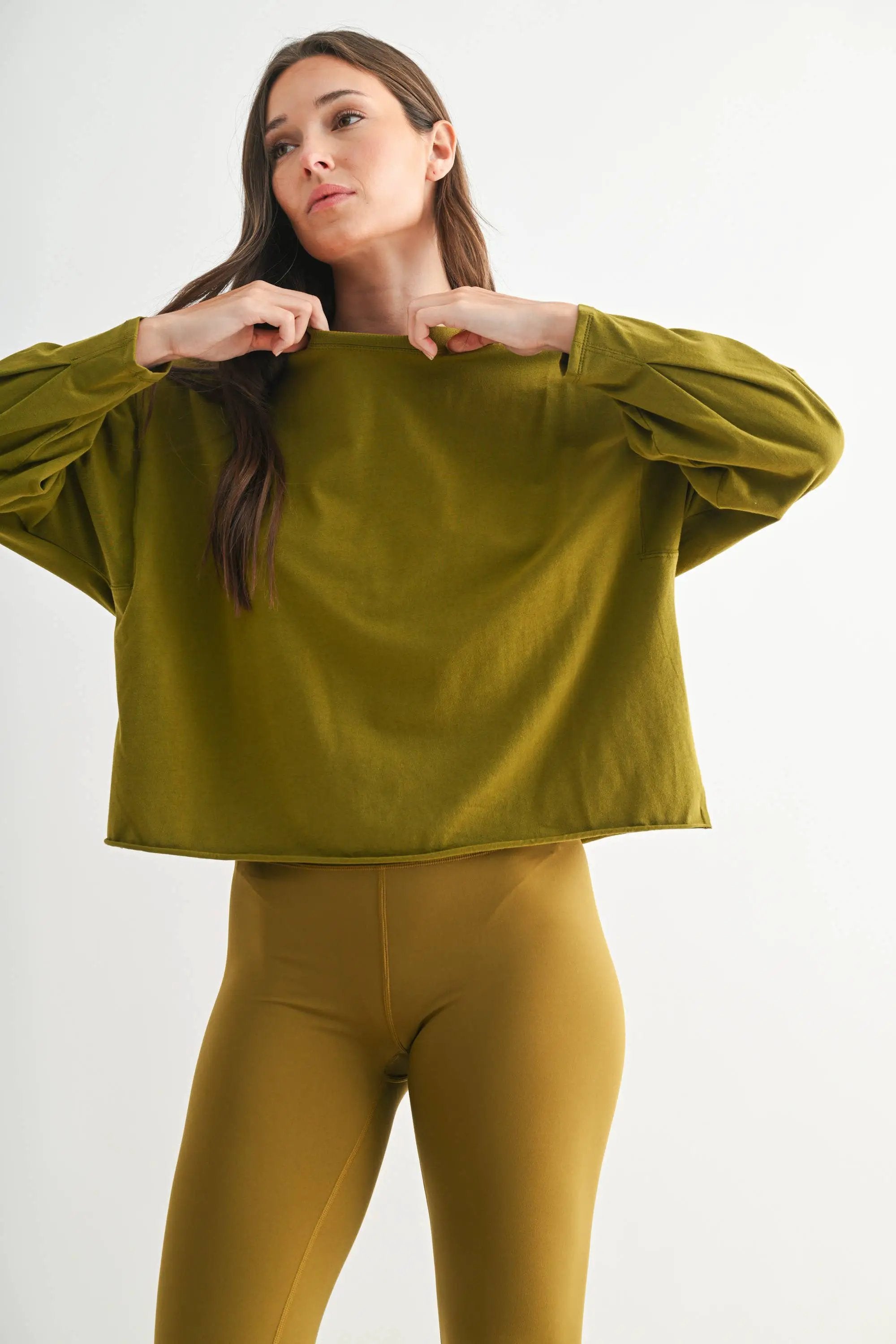 Mono B Mono B - Pima Cotton Mineral Luxe Tee in Camo Green - T-Shirts