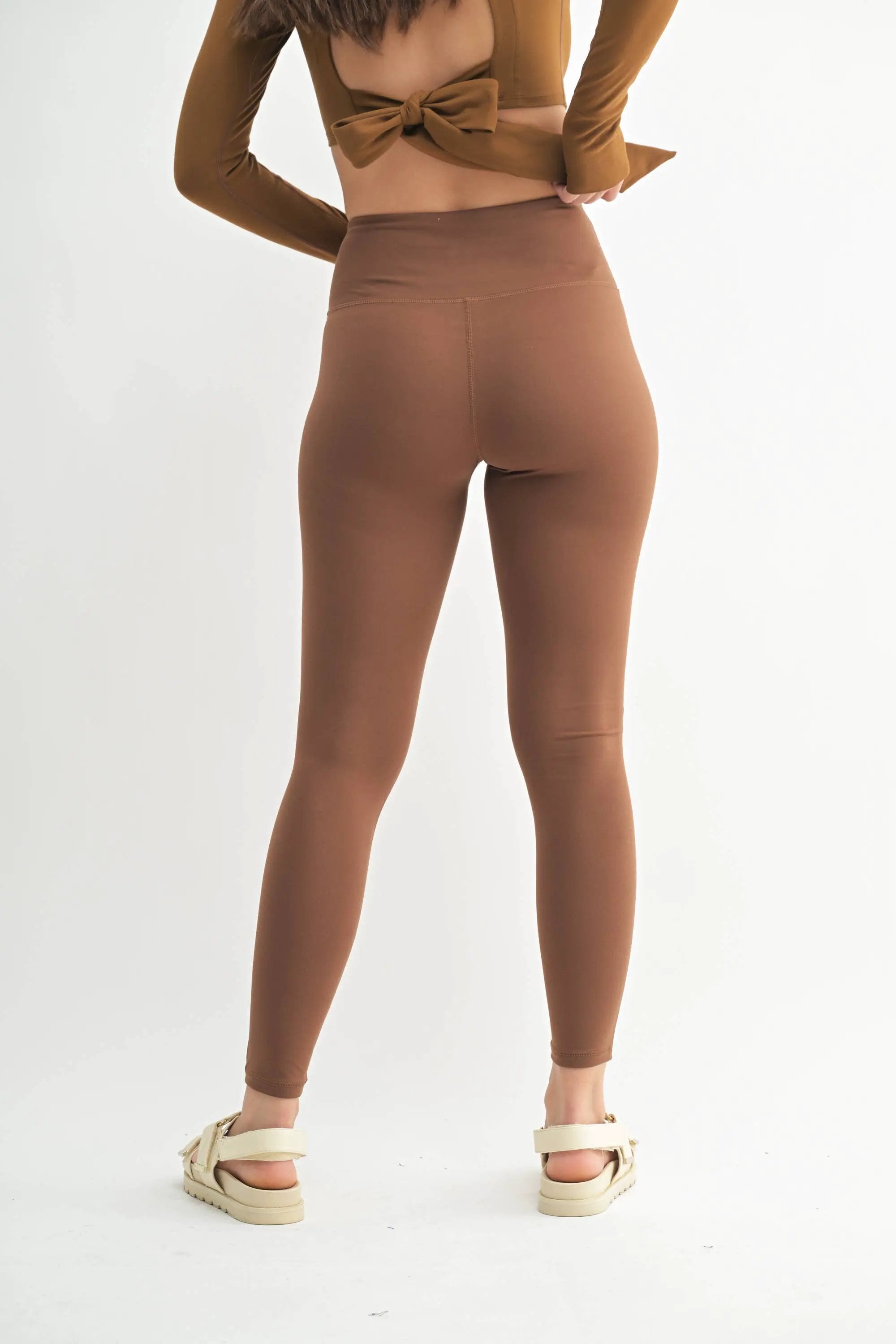 Mono B Mono B - Mono B GREEN - Essential Solid Leggings - Leggings Mono B - Mono B GREEN - Essential Solid Leggings