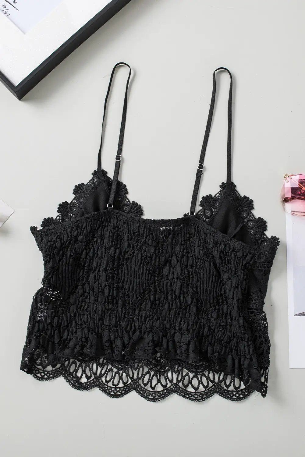 Grateful Threads Boutique Lace Bralette Crop Top - Camisoles lace bralette crop top