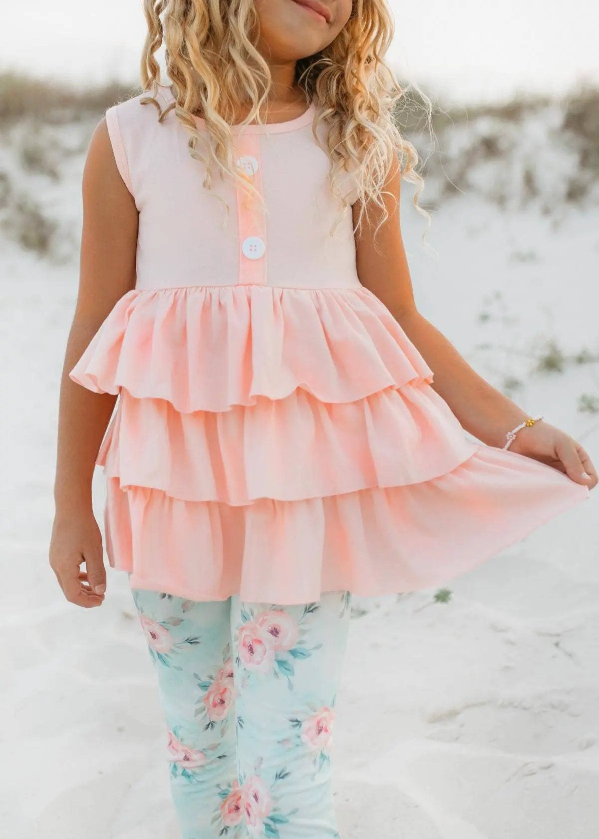Adorable Sweetness The Seaside Peachy Petals Set - Outfit Sets