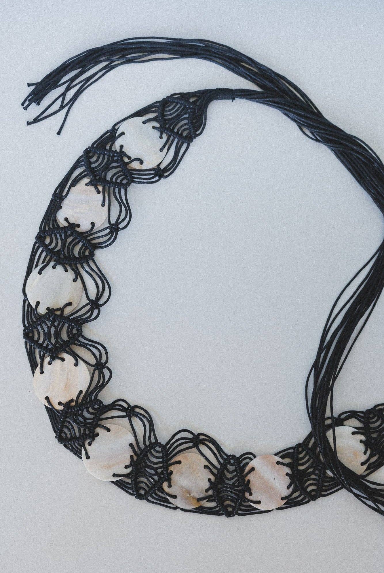 Three Bird Nest Three Bird Nest - Shoreline Finds Belt - Black / OS - Belts