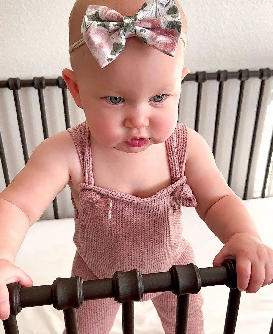 Celebrate Your Tribe Blush Knotted Pant Overalls - Baby One-Pieces