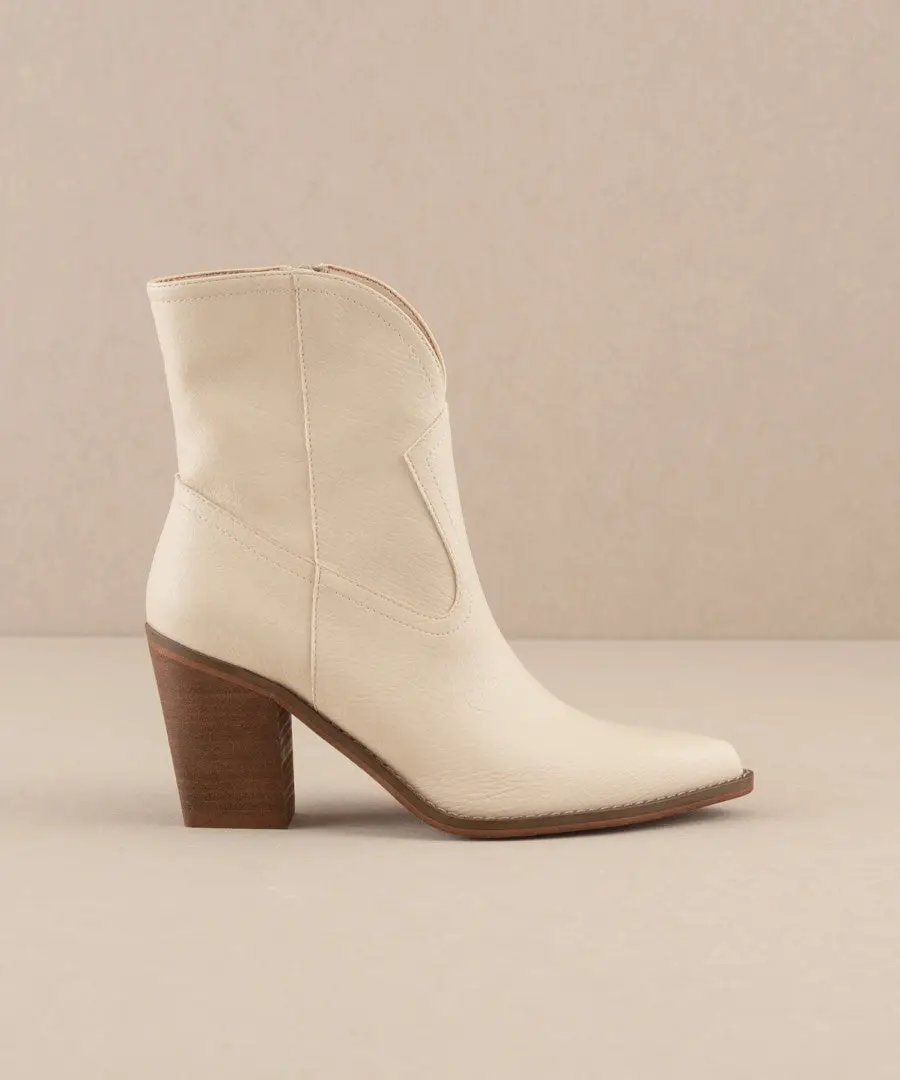 Oasis Society The Harmony Western Bootie - Boots cream western ankle boot