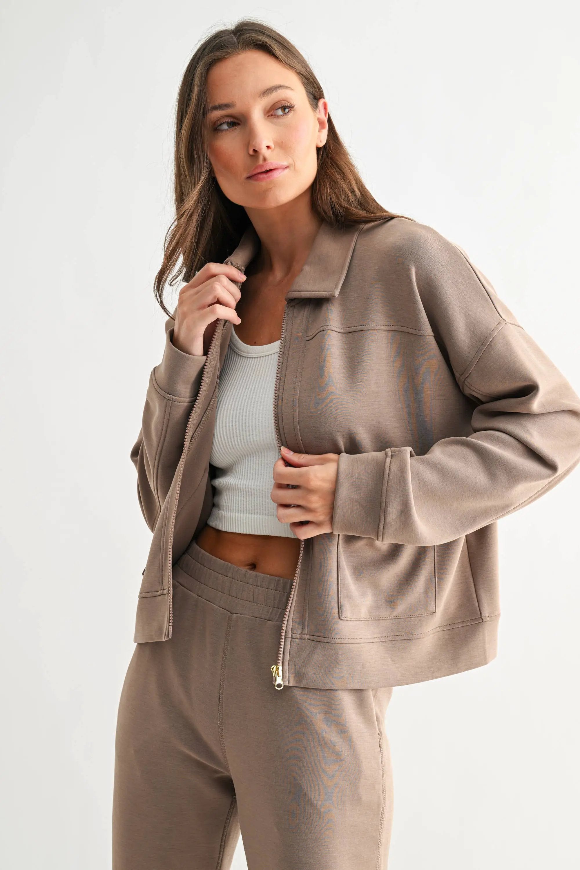 Mono B Mono B - Laguna Flow Zip-Up Utility Jacket - Jackets Mono B - Laguna Flow Zp-Up Utility Jacket