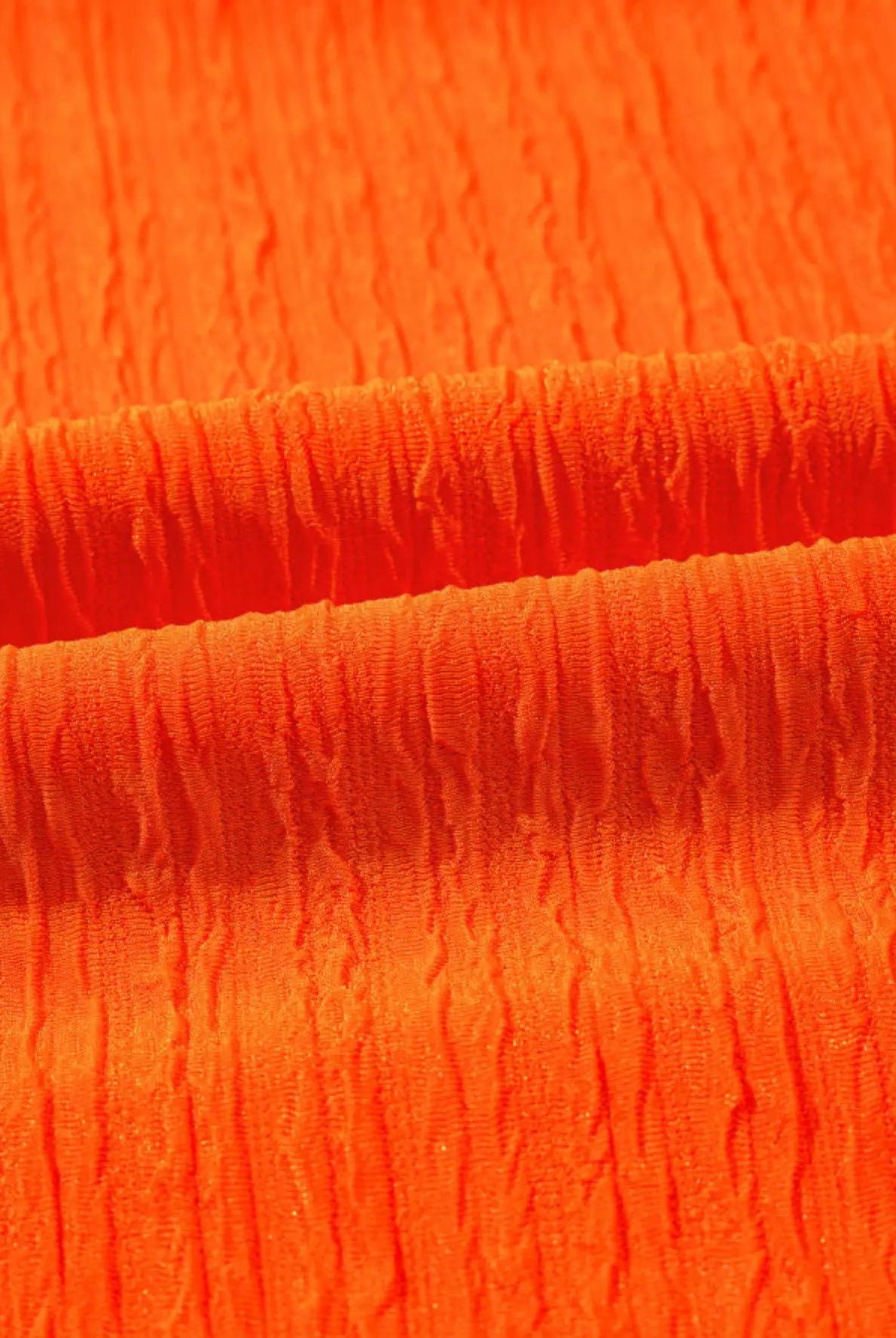 Grateful Threads Boutique Orange Textured V-Neck T-Shirt and Shorts Set - Outfit Sets Orange Textured V Neck T Shirt and Shorts Set