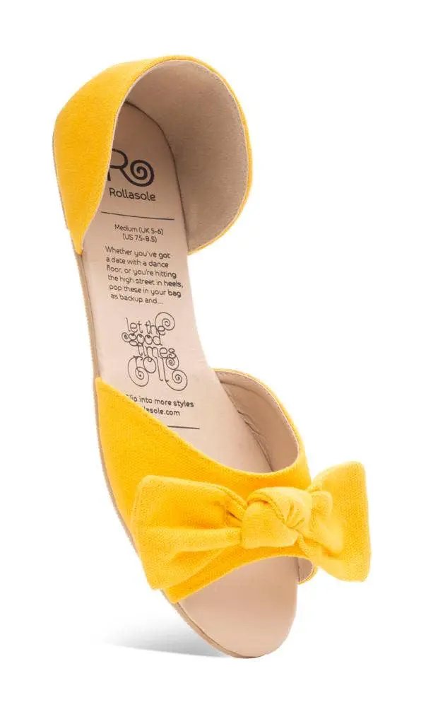Rollasole Here Comes The Sun Peep Toe Flats - Flats
