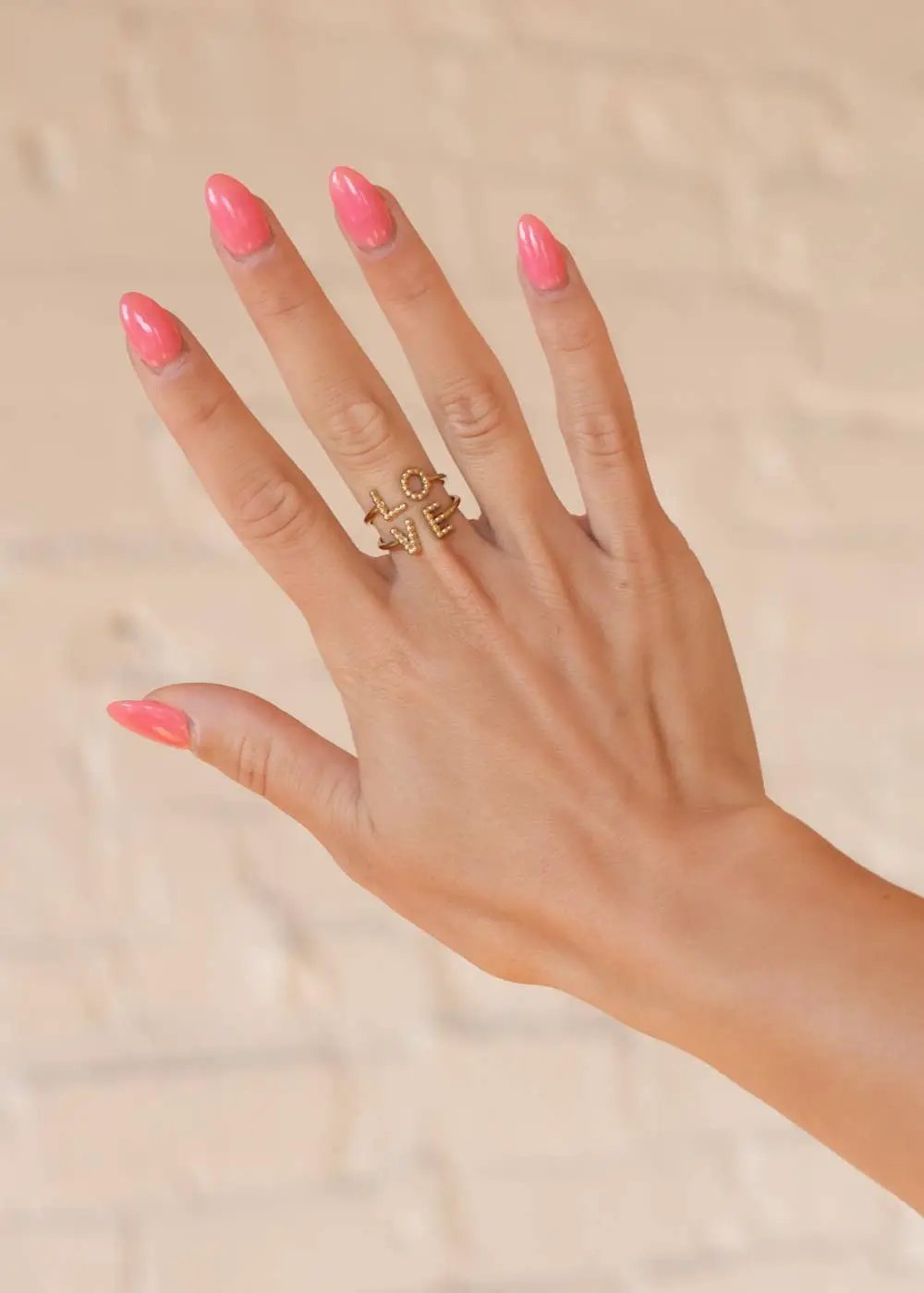 Panache Apparel Co. The Luxe Gold LOVE Ring - Rings
