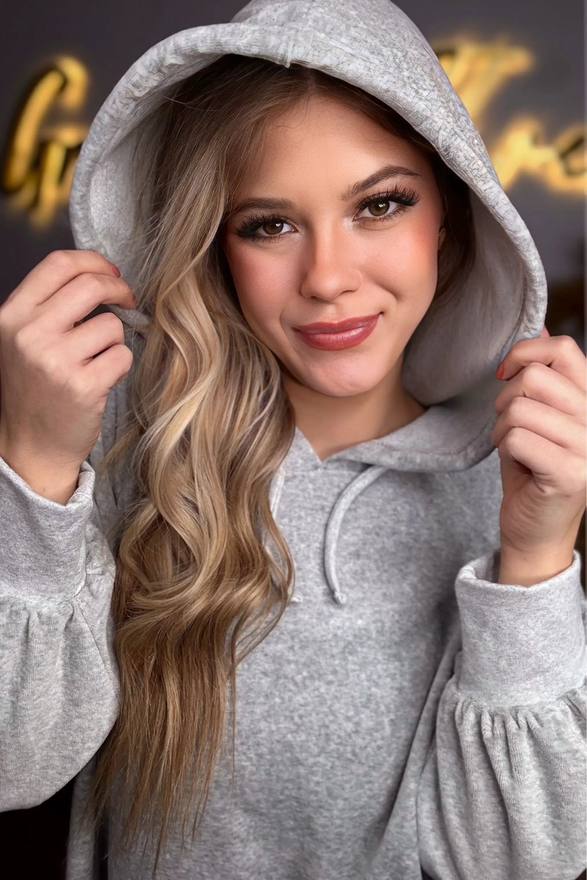 Cherish Velvet Cloud Cozy Hoodie – Light Gray - Hoodies