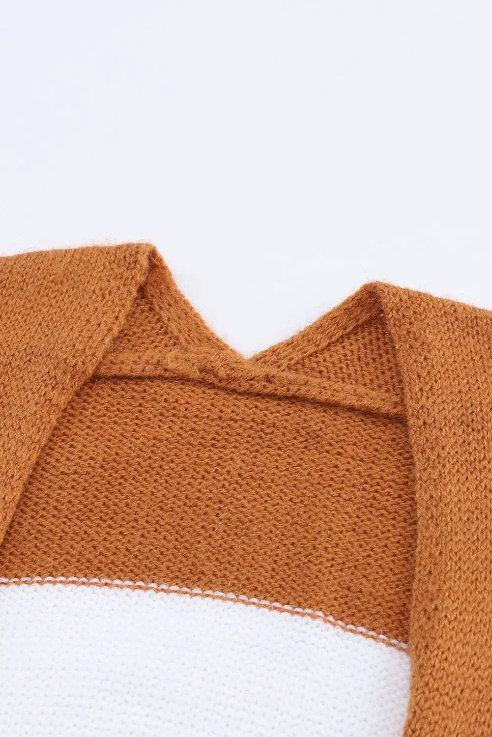 Grateful Threads Boutique Multicolor Colorblock Open Front Long Knit Cardigan - Cardigans Multicolor Colorblock Open Front Long Knit Cardigan
