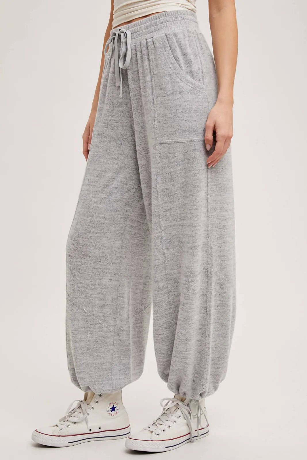 Bluivy Bluivy - Cloud Nine High-Waist Drawstring Joggers - Joggers