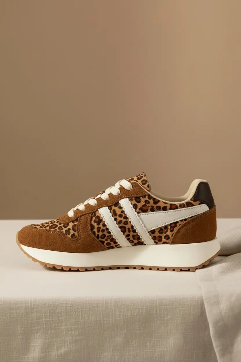 Maker's Shoes The Wild Pace Leopard Retro Sneaker - Sneakers