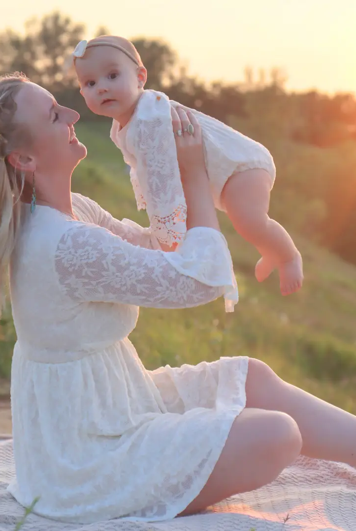 HAHA MAMA Clothing Ivory Lace Mommy & Me Dress - Mommy - Dresses