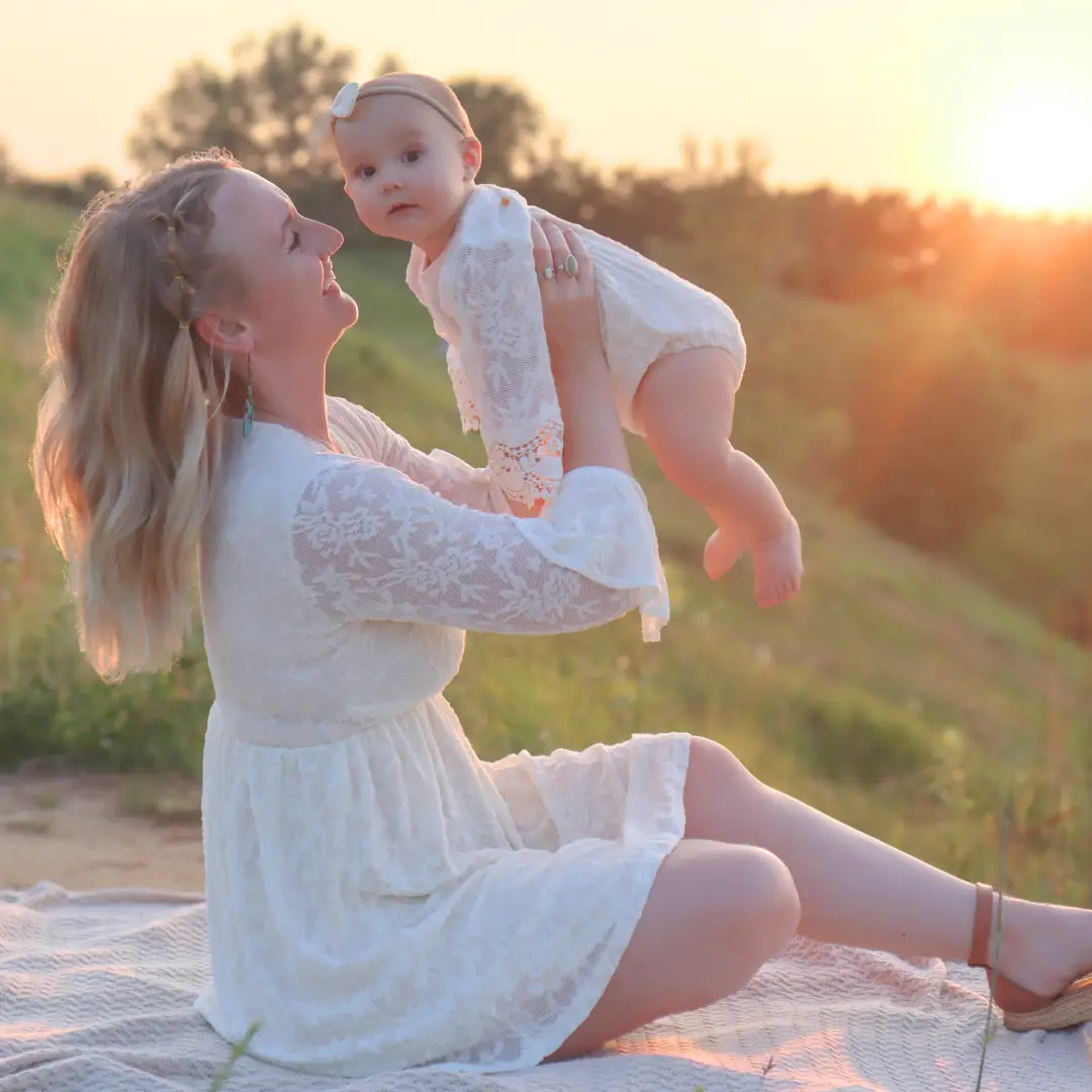 HAHA MAMA Clothing Ivory Lace Mommy & Me Dress - Mommy - Dresses