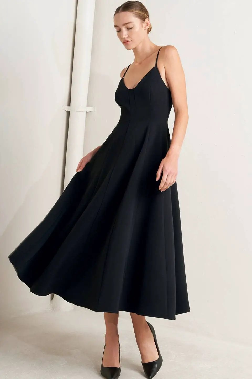FLYING TOMATO The Effortless Elegance Midi Dress - Dresses
