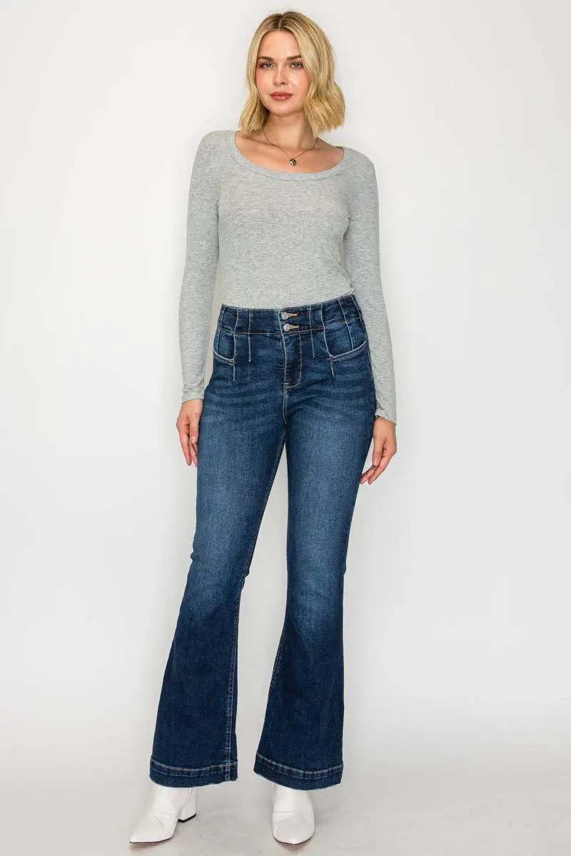ARTEMIS VINTAGE Artemis Vintage “Curve Authority” Tummy Control + Hip Lifter Modern Flare Jeans - Jeans
