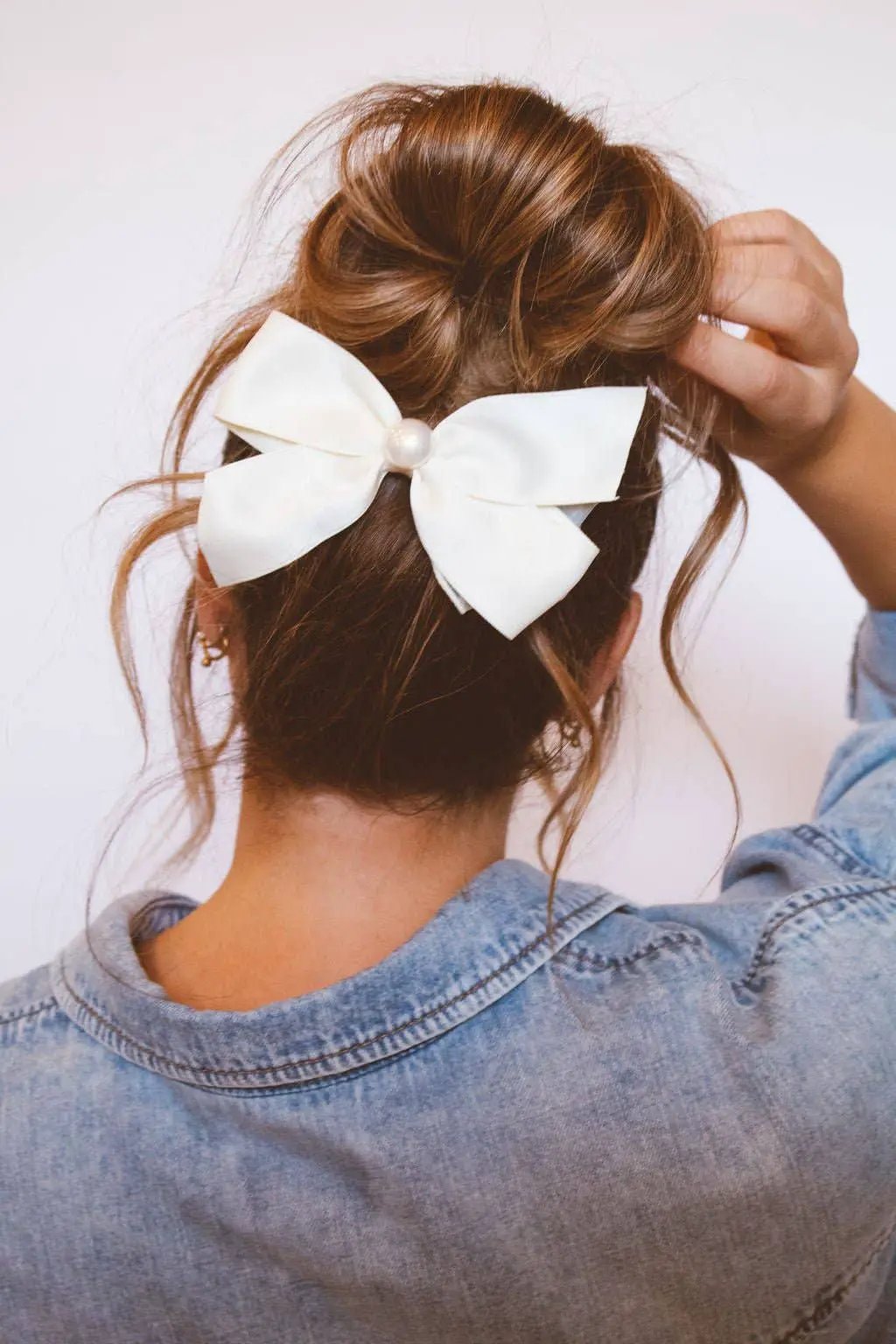 Shop ANDi The Meredith Bow Barrette - Hair Pins, Claws & Clips white hair bow