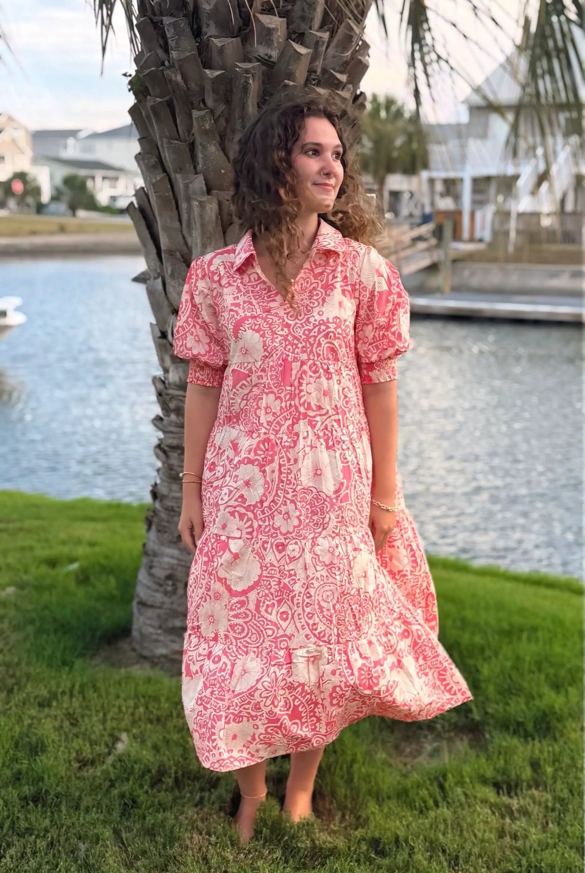 Umgee The Sweet Escape Tiered Midi Dress - Dresses