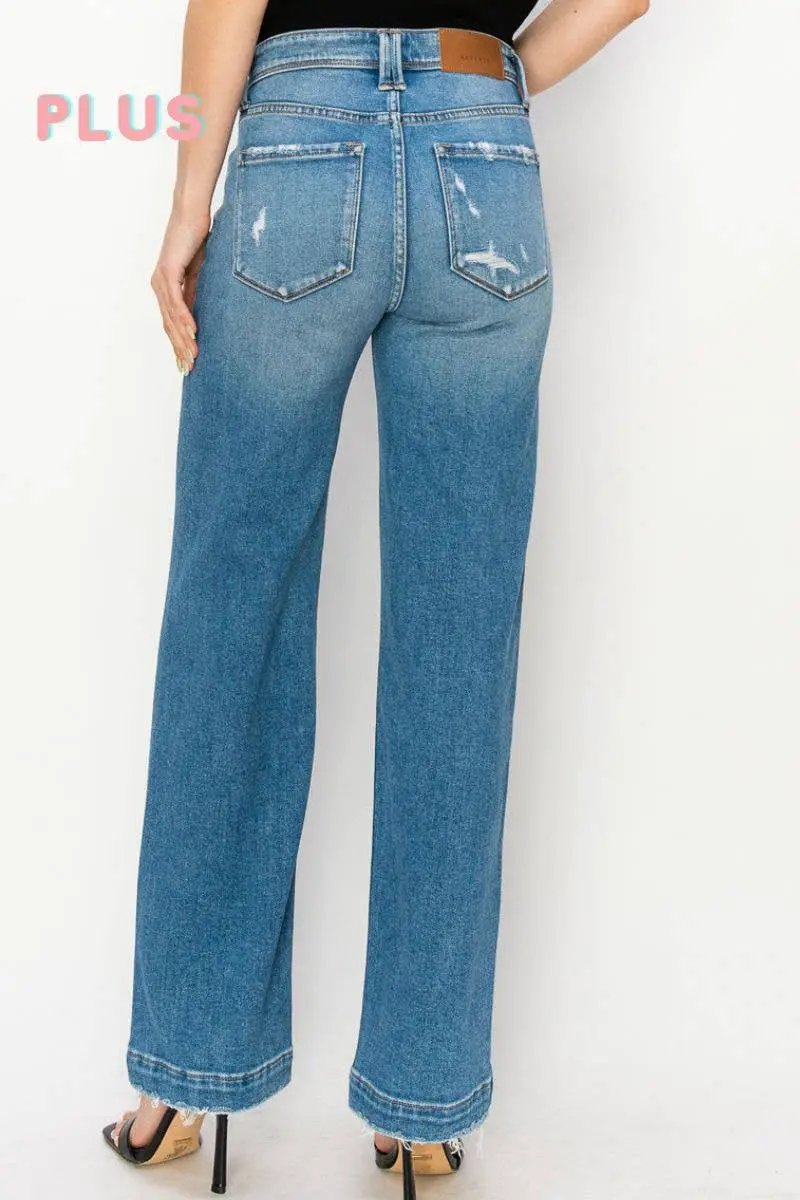 ARTEMIS VINTAGE Artemis Vintage High Rise Straight Leg PLUS Jeans - Jeans