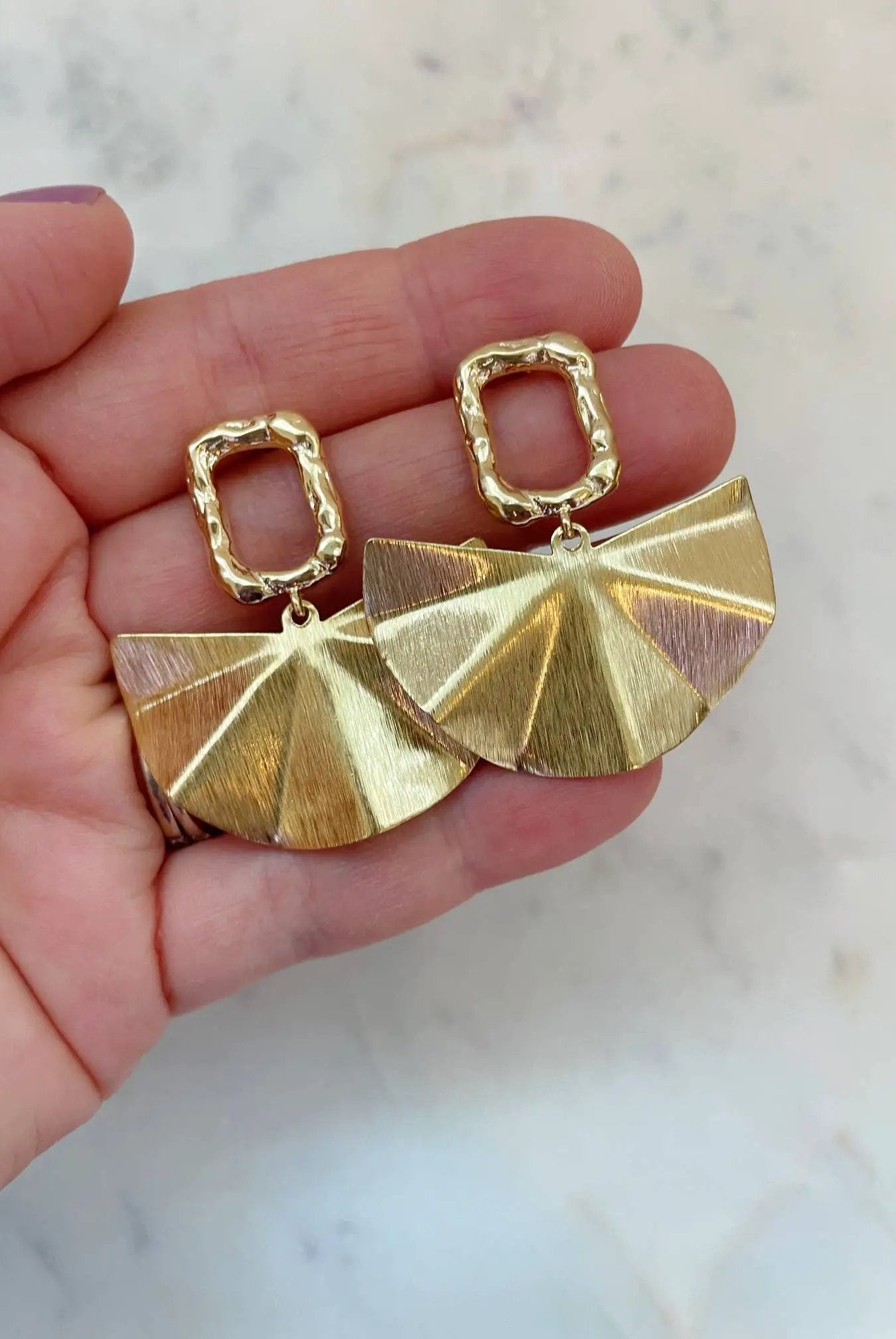 Laalee Jewelry Golden Gala Statement Earrings - Earrings