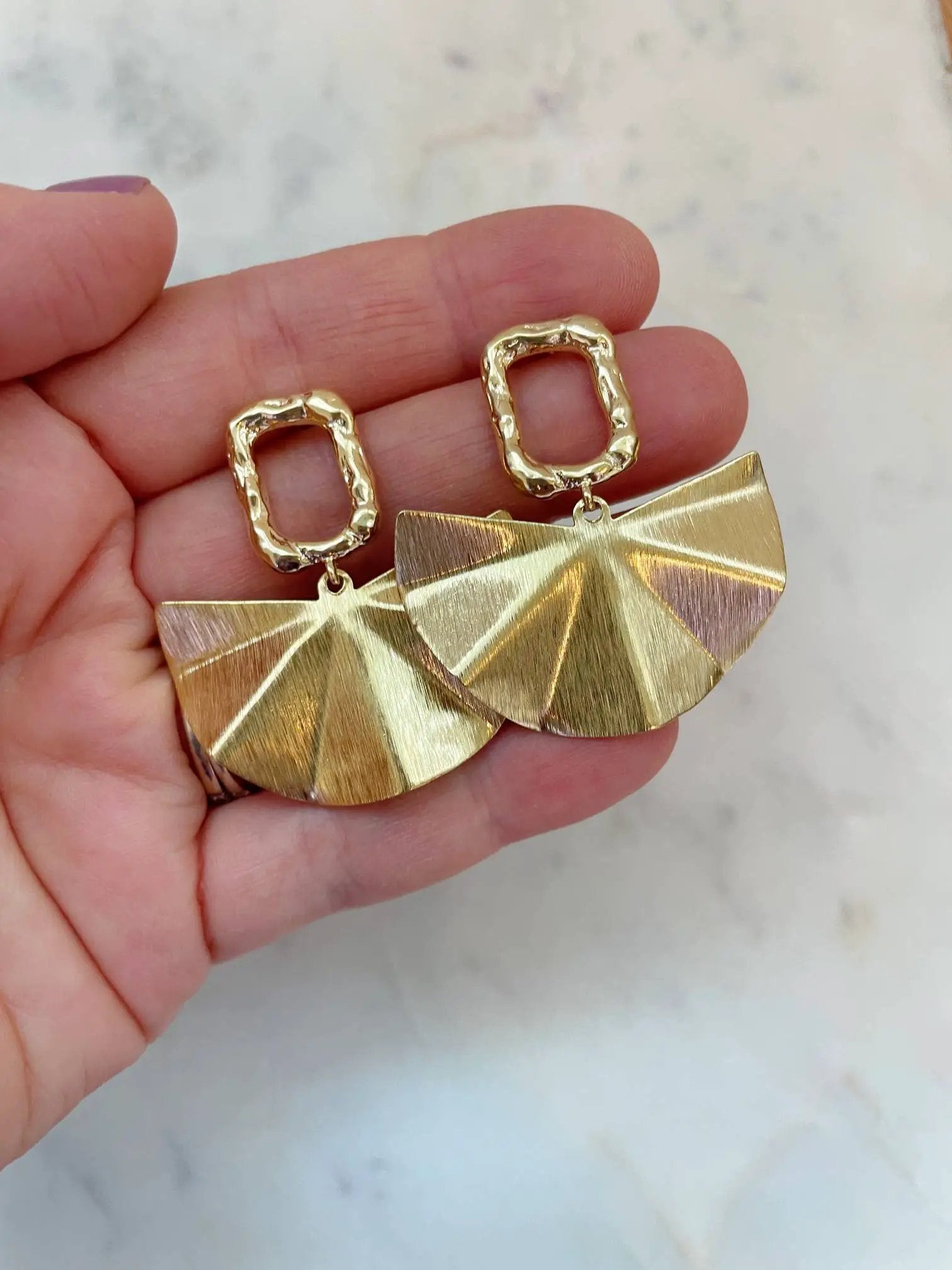 Laalee Jewelry Golden Gala Statement Earrings - Earrings