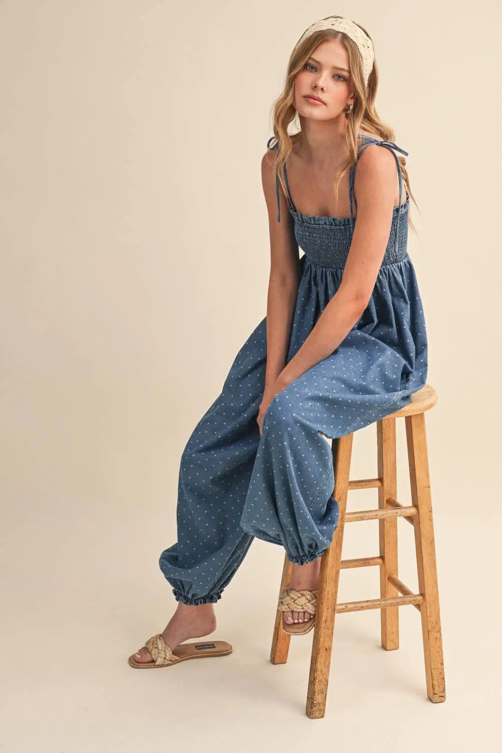 Klesis The Easygoing Charm Polka Dot Jumpsuit - One-Pieces