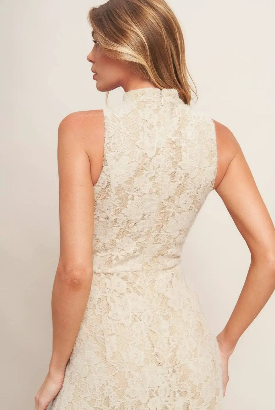 FLYING TOMATO The Soft Grace Lace Midi Dress - Dresses