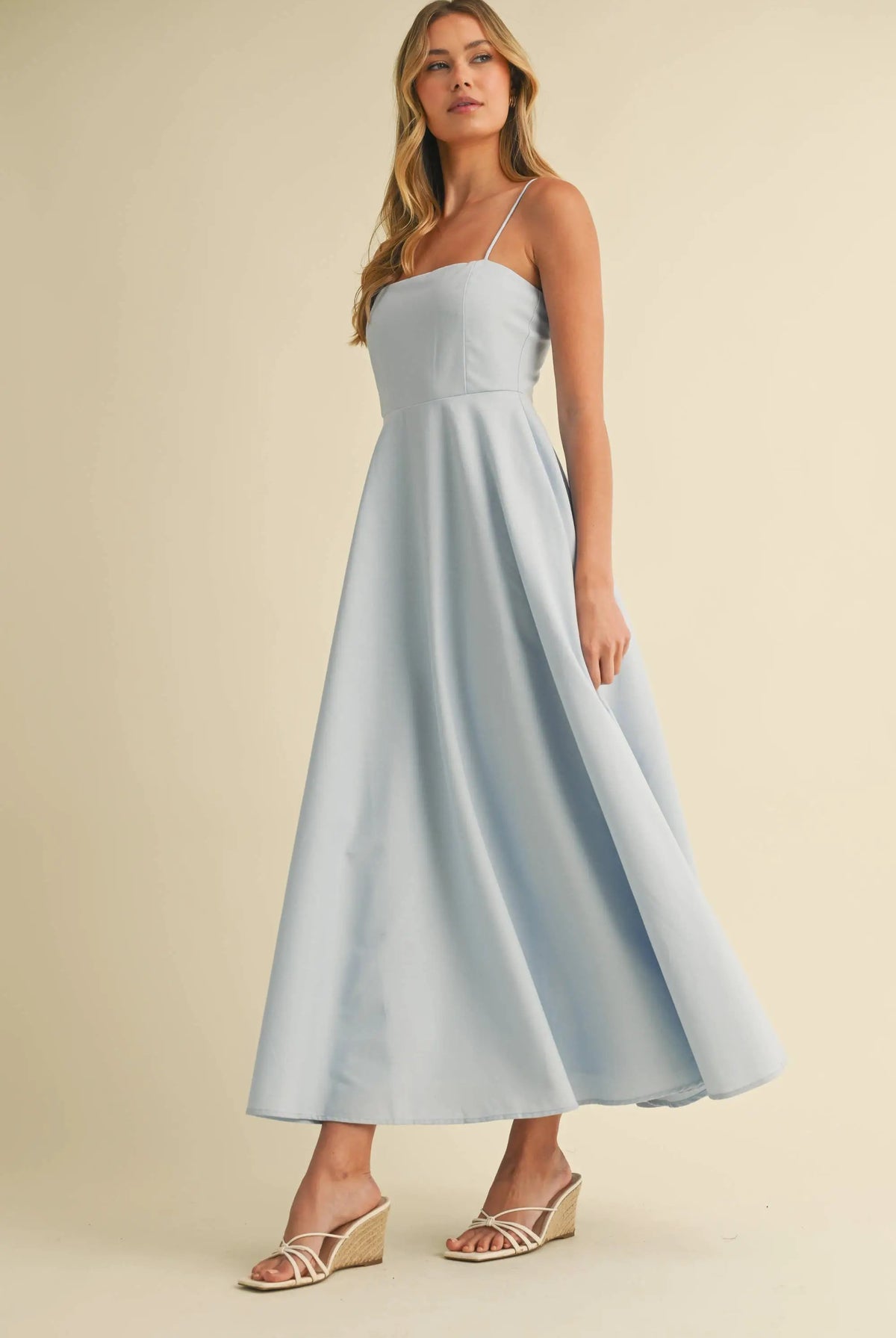 Klesis Blue Skies Linen Maxi Dress - Dresses