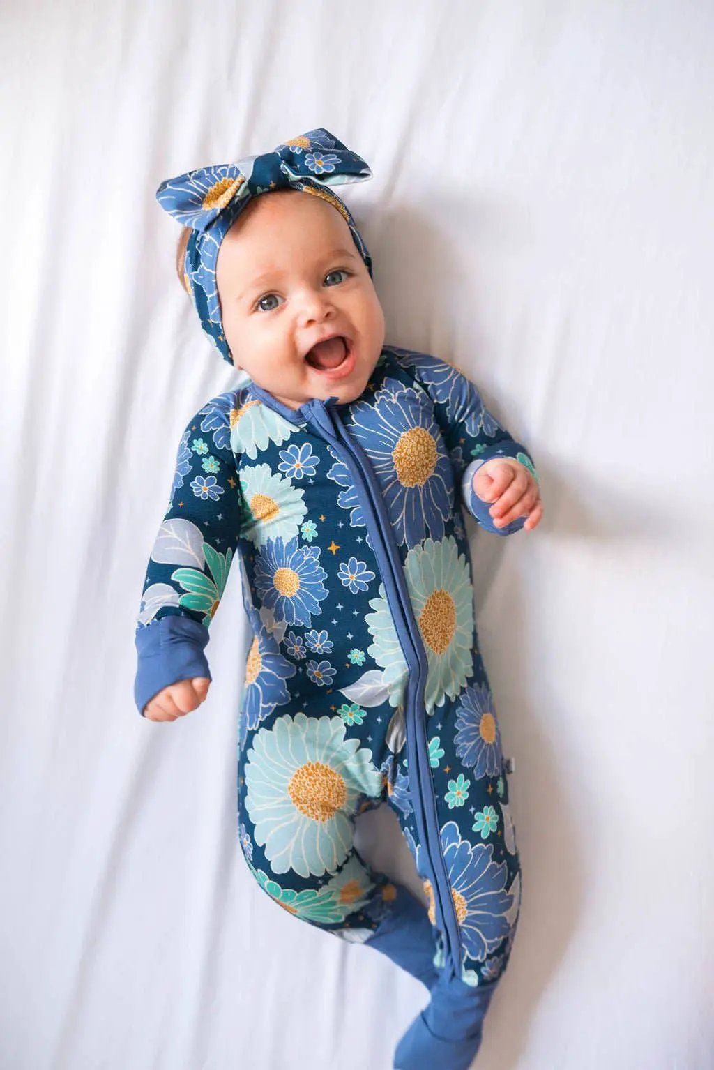 Jammie Session formerly Big Dreams Little Jammies Bluepsie Daisy Romper - Baby One-Pieces