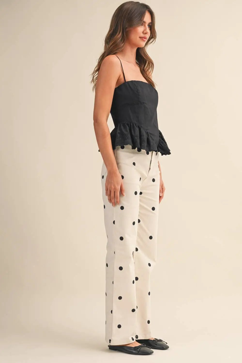 Klesis The Dotty About You Wide Leg Denim Pants - Pants Pants
