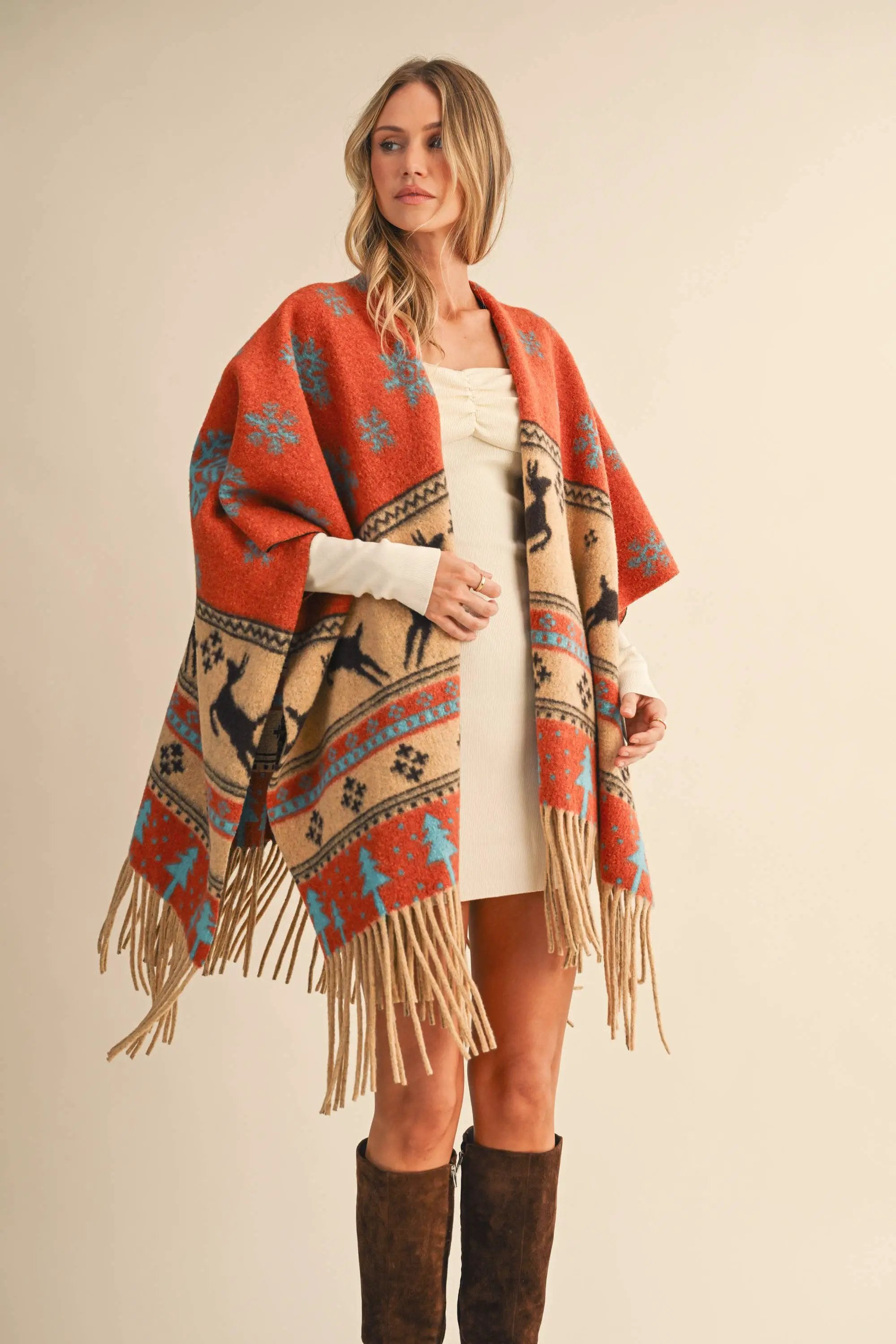 Klesis The Fireside Frontier Fringe Cape - Capes