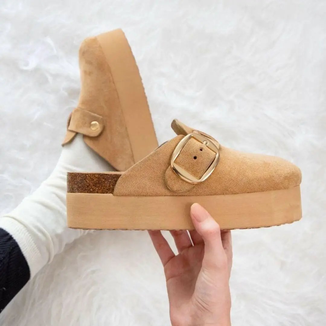 Maker's Fashion Now Jasmine Slip On Platform Clog - Sandals
