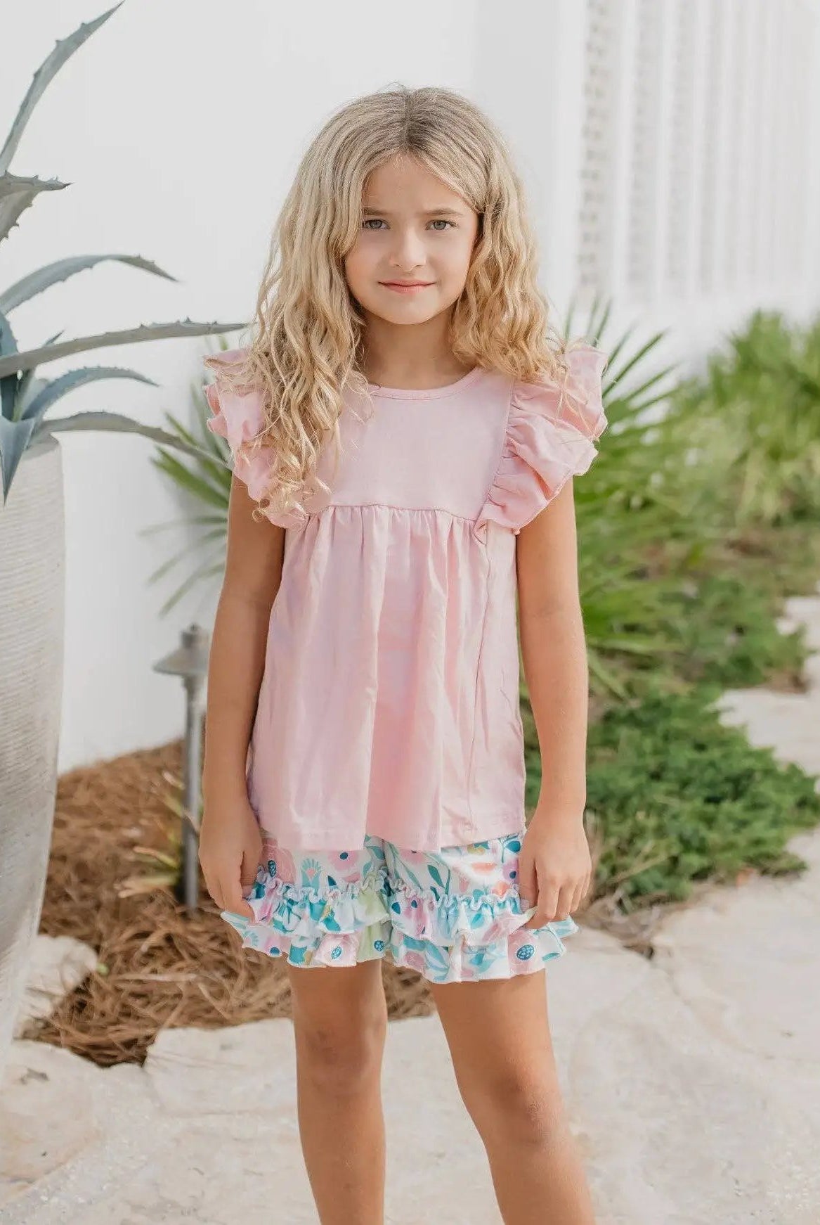 Adorable Sweetness The Sweet Peony Ruffle Set - Outfit Sets