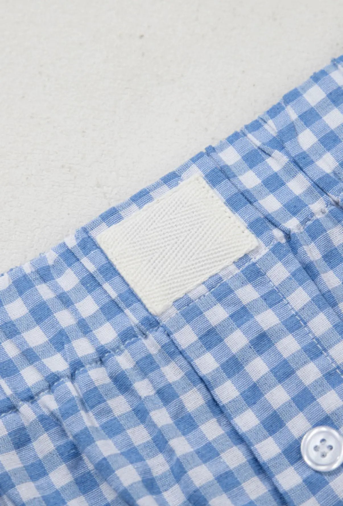 Grateful Threads Boutique Gingham High Waist Boxer Shorts – Trendy, Comfy & Flattering Fit - Short Trousers Gingham Printed High Waist Shorts