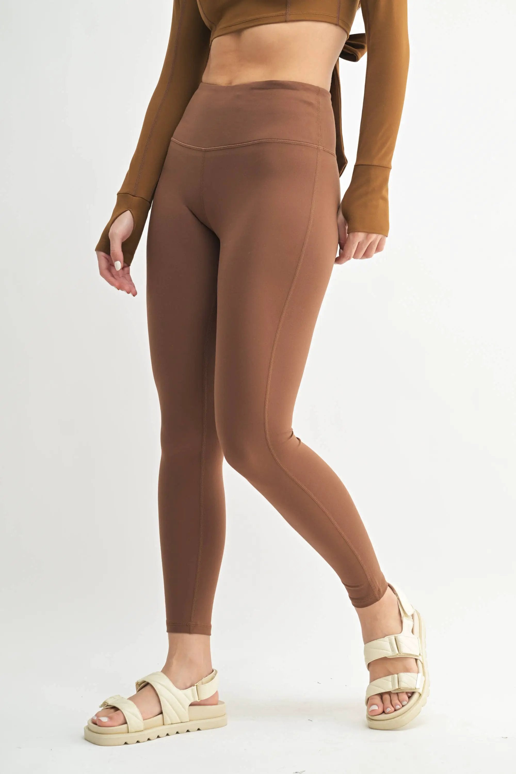 Mono B Mono B - Mono B GREEN - Essential Solid Leggings - Leggings Mono B - Mono B GREEN - Essential Solid Leggings