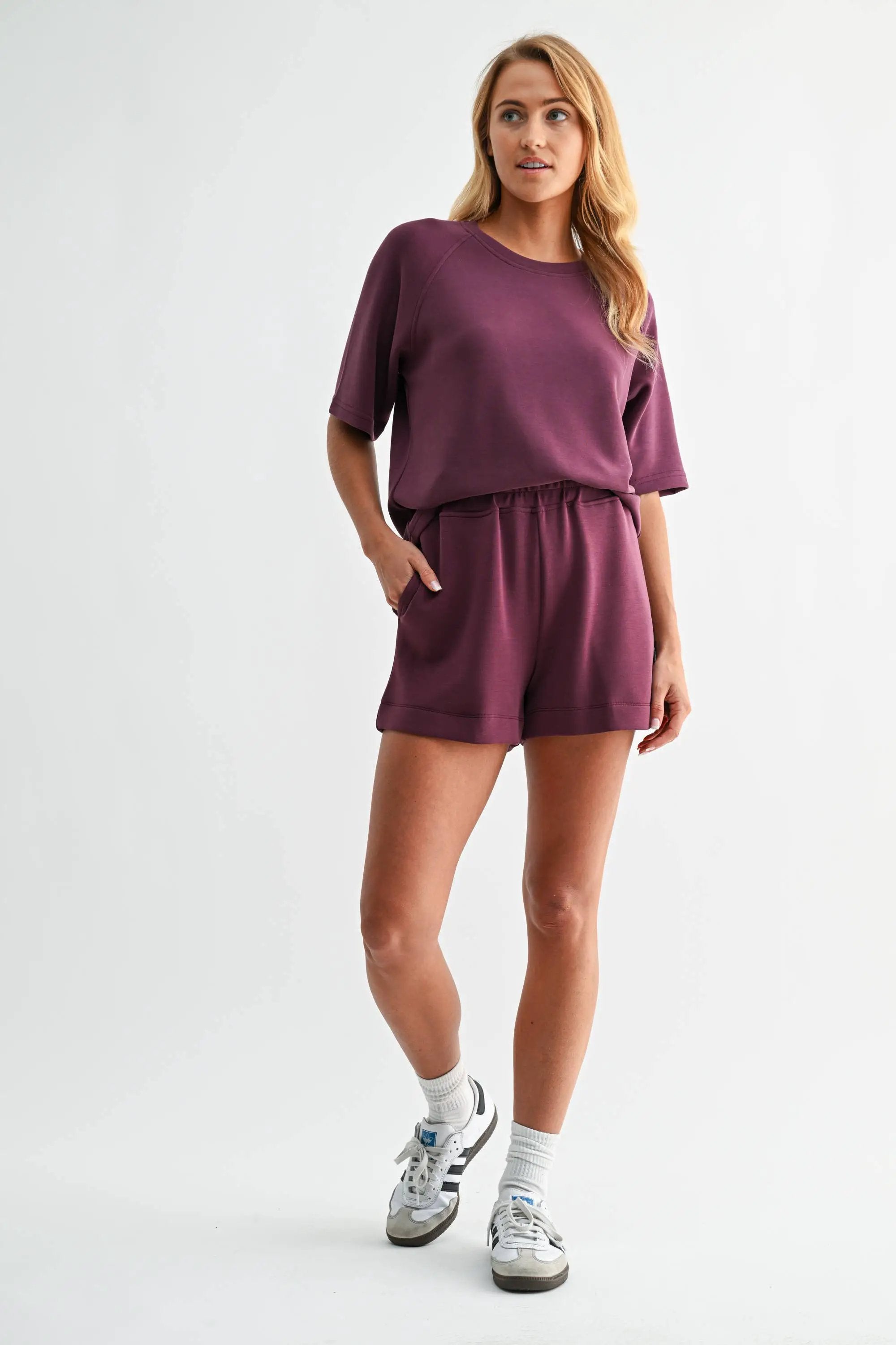 Mono B Mono B - Laguna Soft Drape Raglan Tee - T-Shirts Mono B - Laguna Soft Drape Raglan Tee