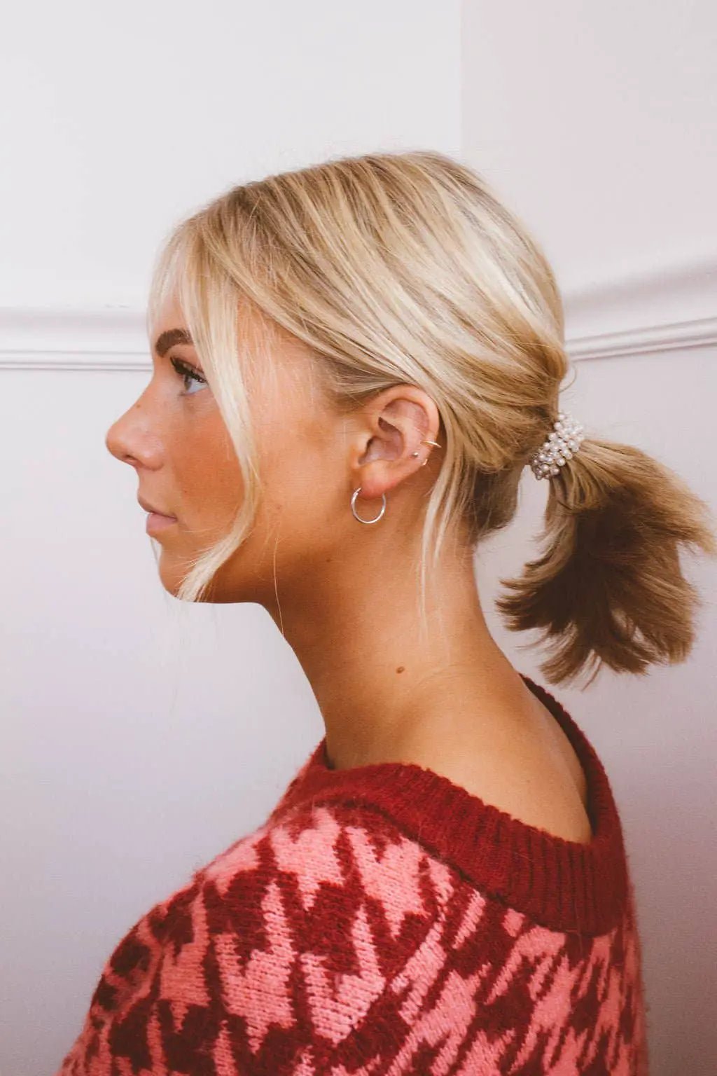 Shop ANDi Shop ANDi - Tiny Pearl Ponytail - Hair Accessories pearl ponytail holder