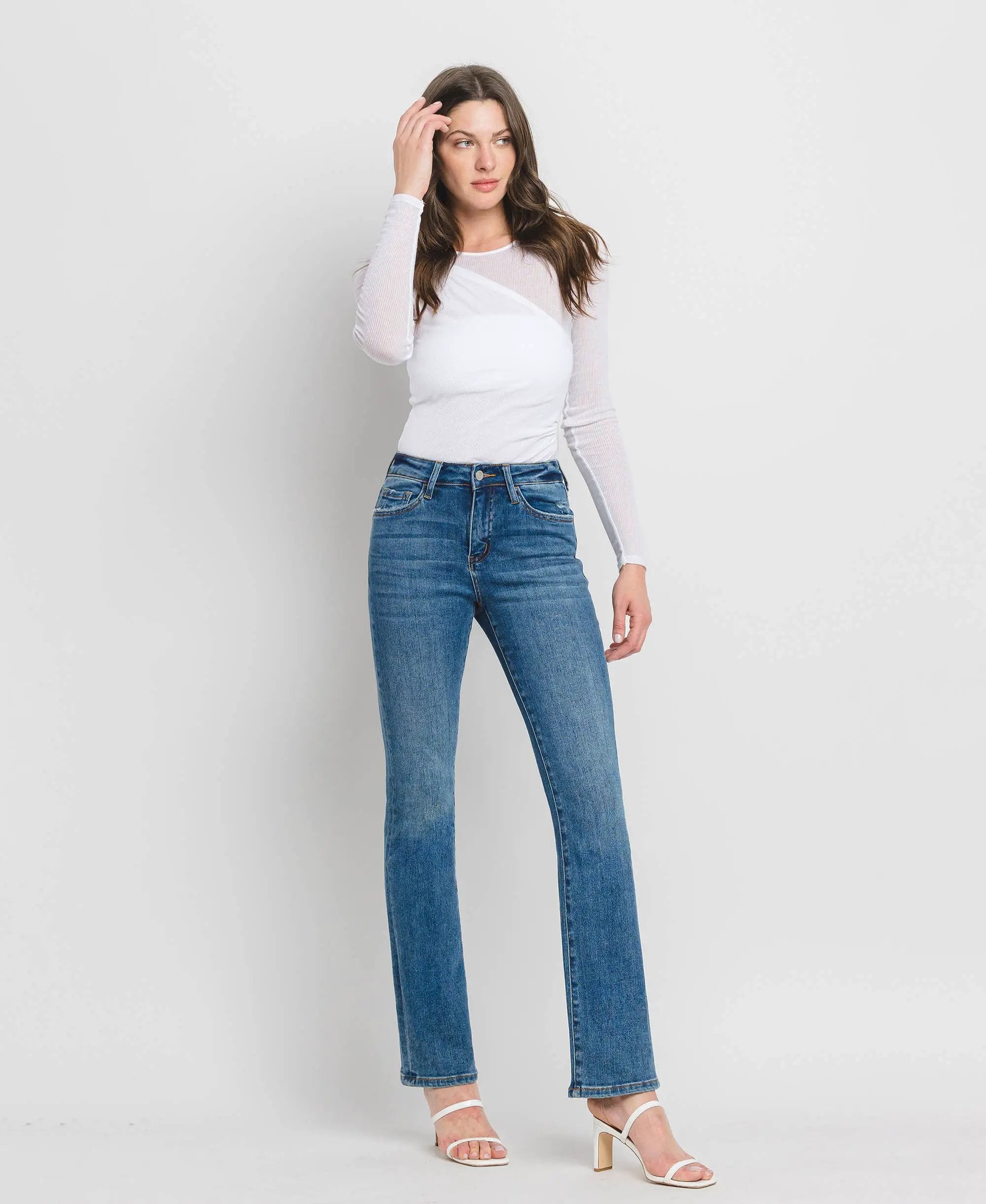 VERVET by FLYING MONKEY VERVET High Rise Bootcut Jeans - Jeans