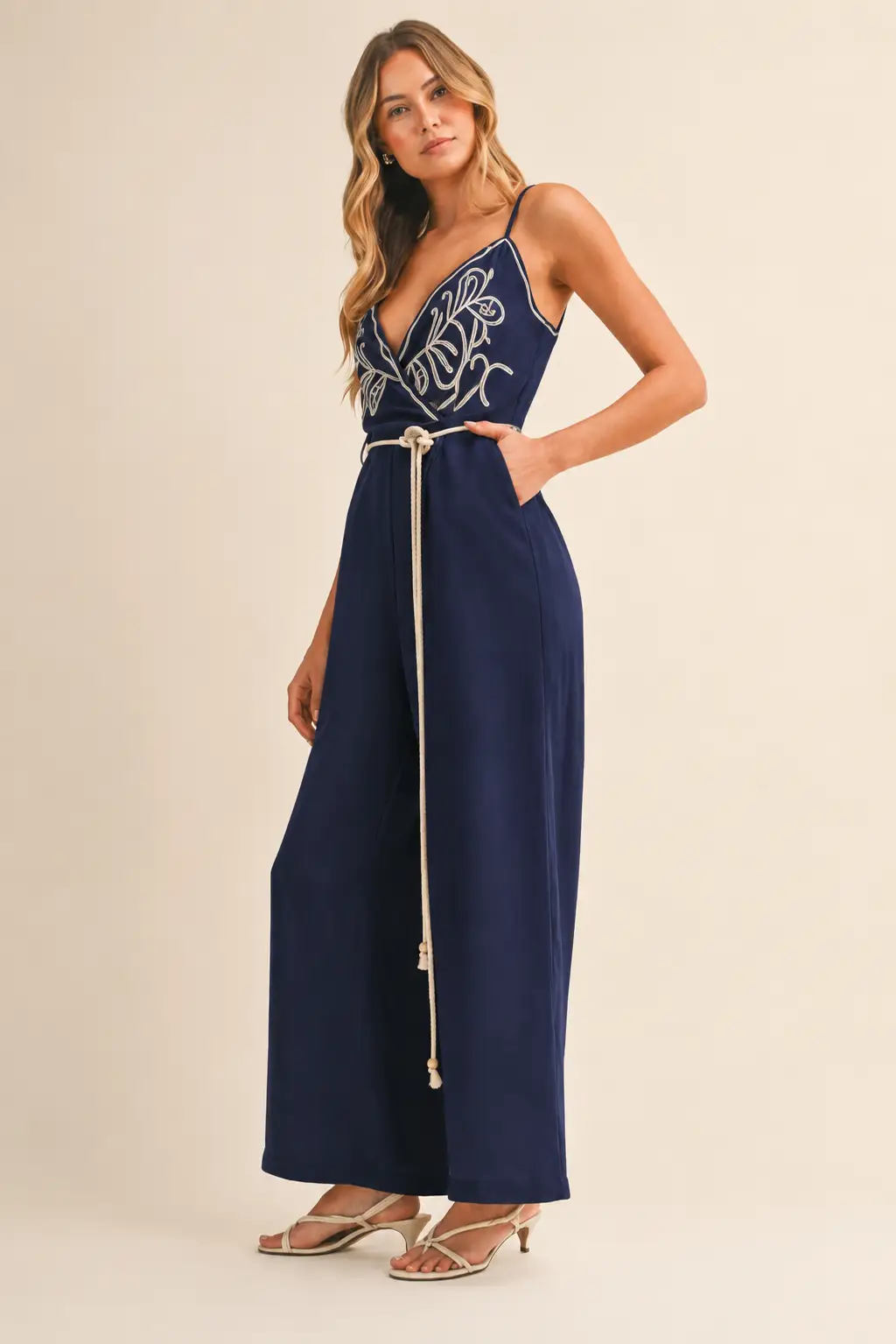 Klesis The Harbor Lights Embroidered Jumpsuit - One-Pieces