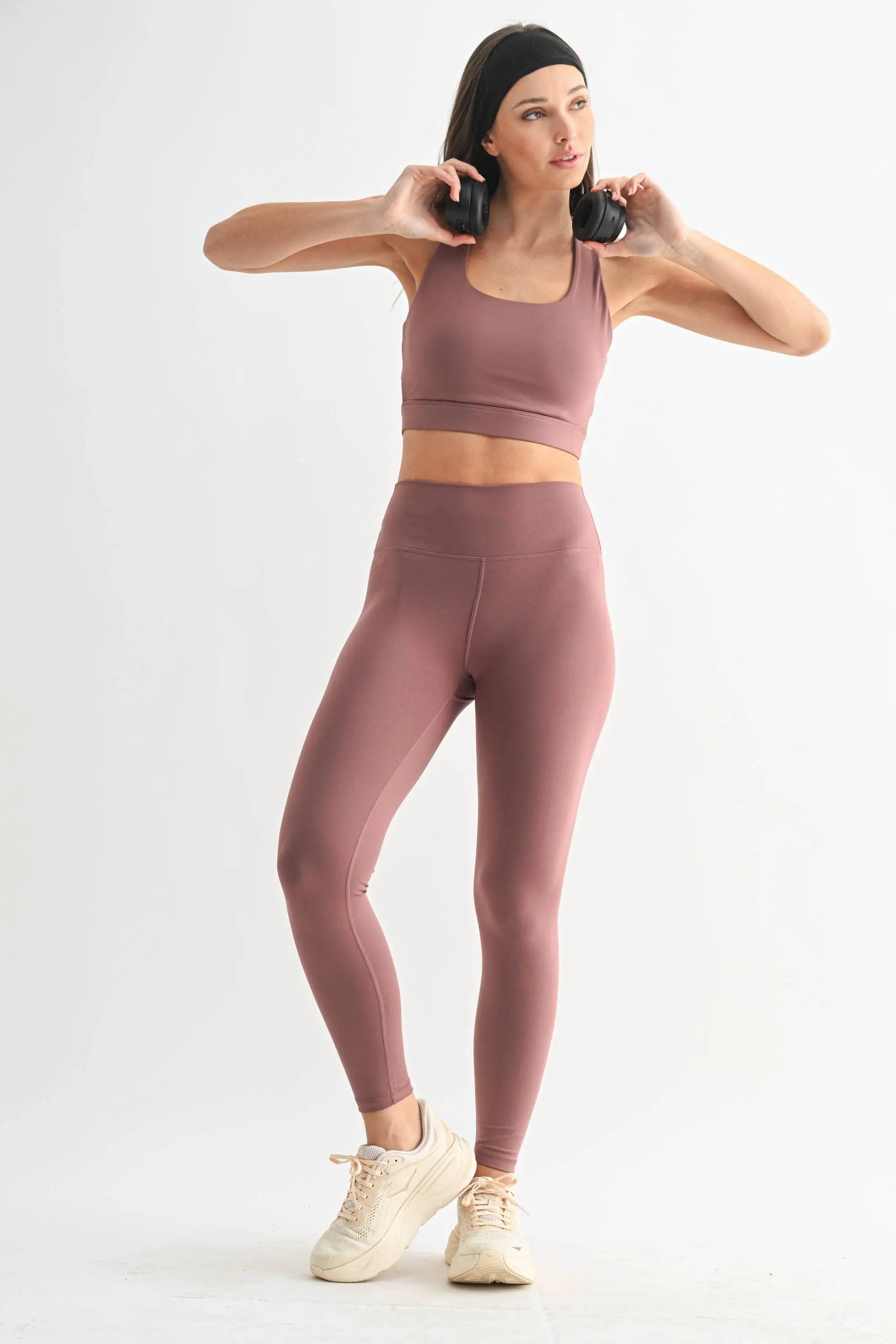 Mono B Mono B - Newport FlexForm Foldover High-Waisted Leggings - Leggings Mono B - Newport FlexForm Foldover High-Waisted Leggings